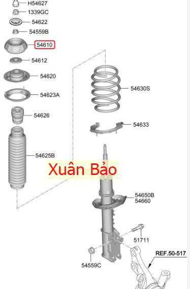 Bát bèo giảm xóc trước Hyundai Accent 2011-2017, Grand I10 2014-2020, Morning 2012-2019, Rio 2012 TH