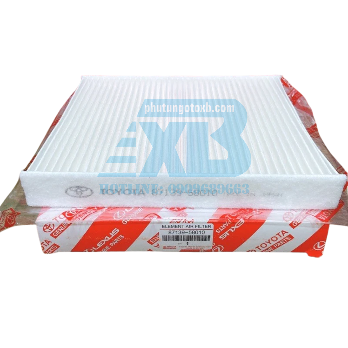 Lọc gió máy lạnh ToyotaVios, Innova, Fortuner, Altis, Corolla Cross, Yaris,Camry TH