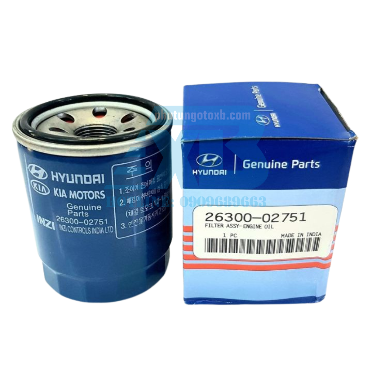 Lọc nhớt Huyndai Grand I10 1.2 2011 TH