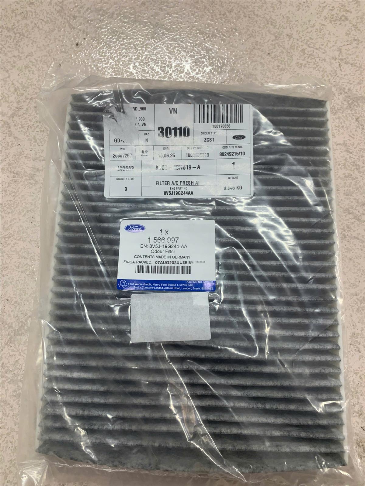 Lọc gió máy lạnh Ford Ecosport 2015-2021, Fiesta 2011-2018, Focus 2012-2018 CH(235x190x20)