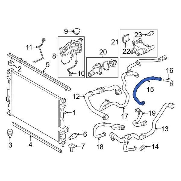 Ống nước làm mát Land Rover Range Rover Evoque số 15 CH