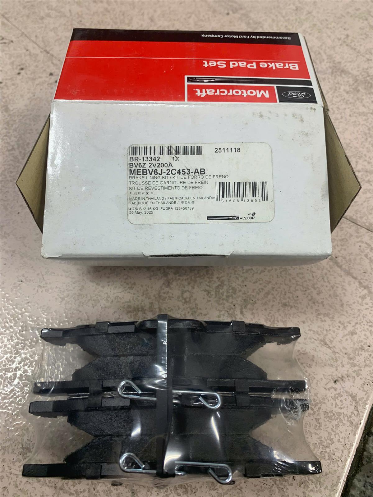 Má phanh sau Ford Focus 2009-2019, Ecosport 2018-2021, Mazda 3 2005-2013 CH