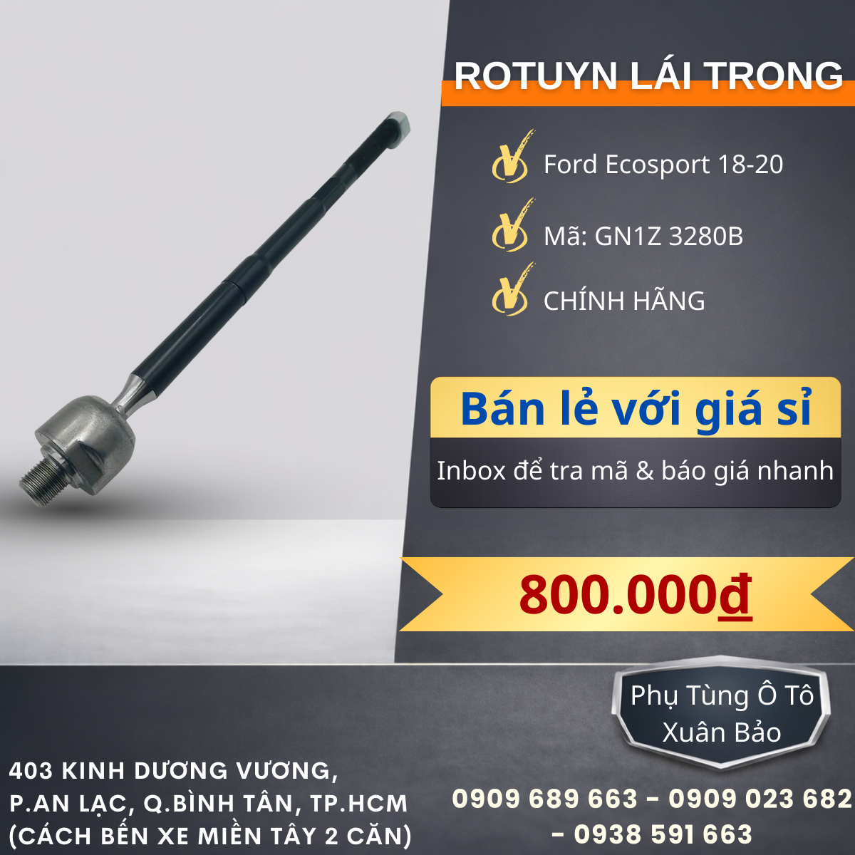 Rotuyn lái trong Ford Ecosport 2018-2020 CH