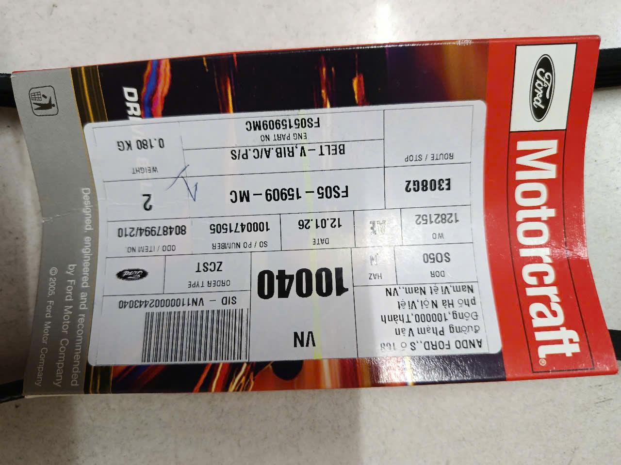 Dây curoa máy lạnh Ford laser 1.8 2003 CH