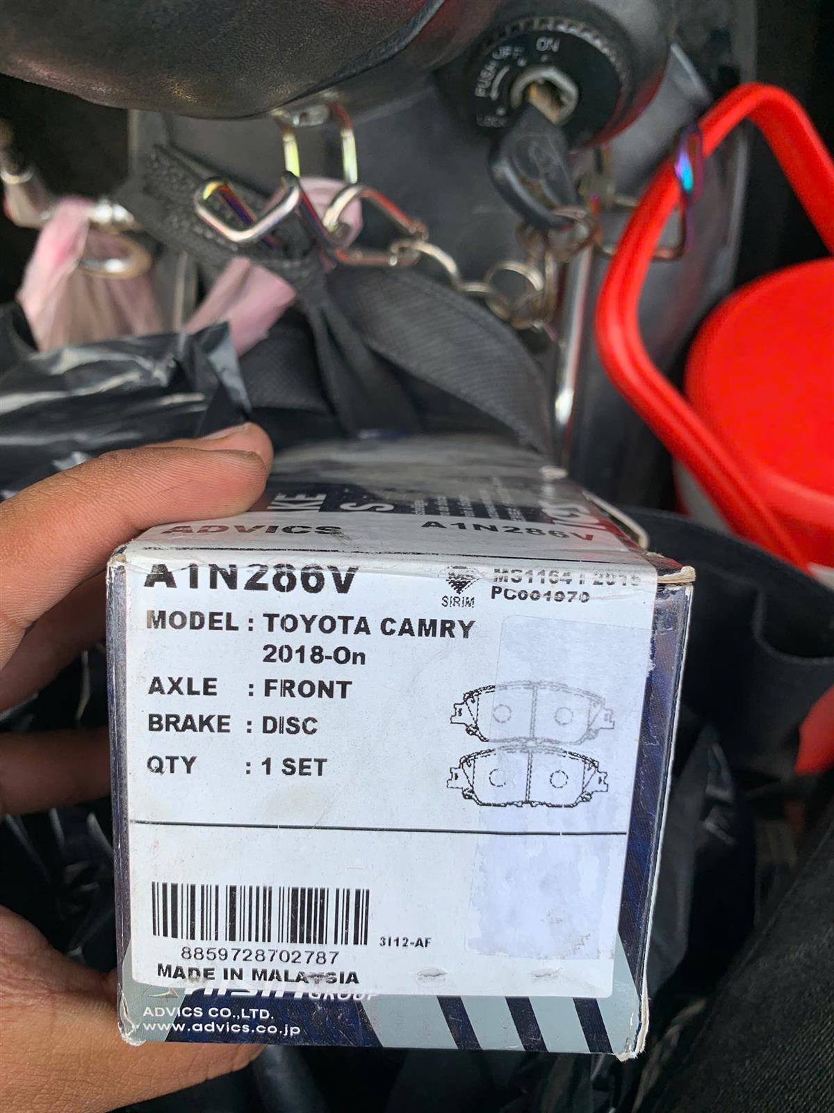 Má phanh trước Toyota Corolla cross, Camry 2018 TH