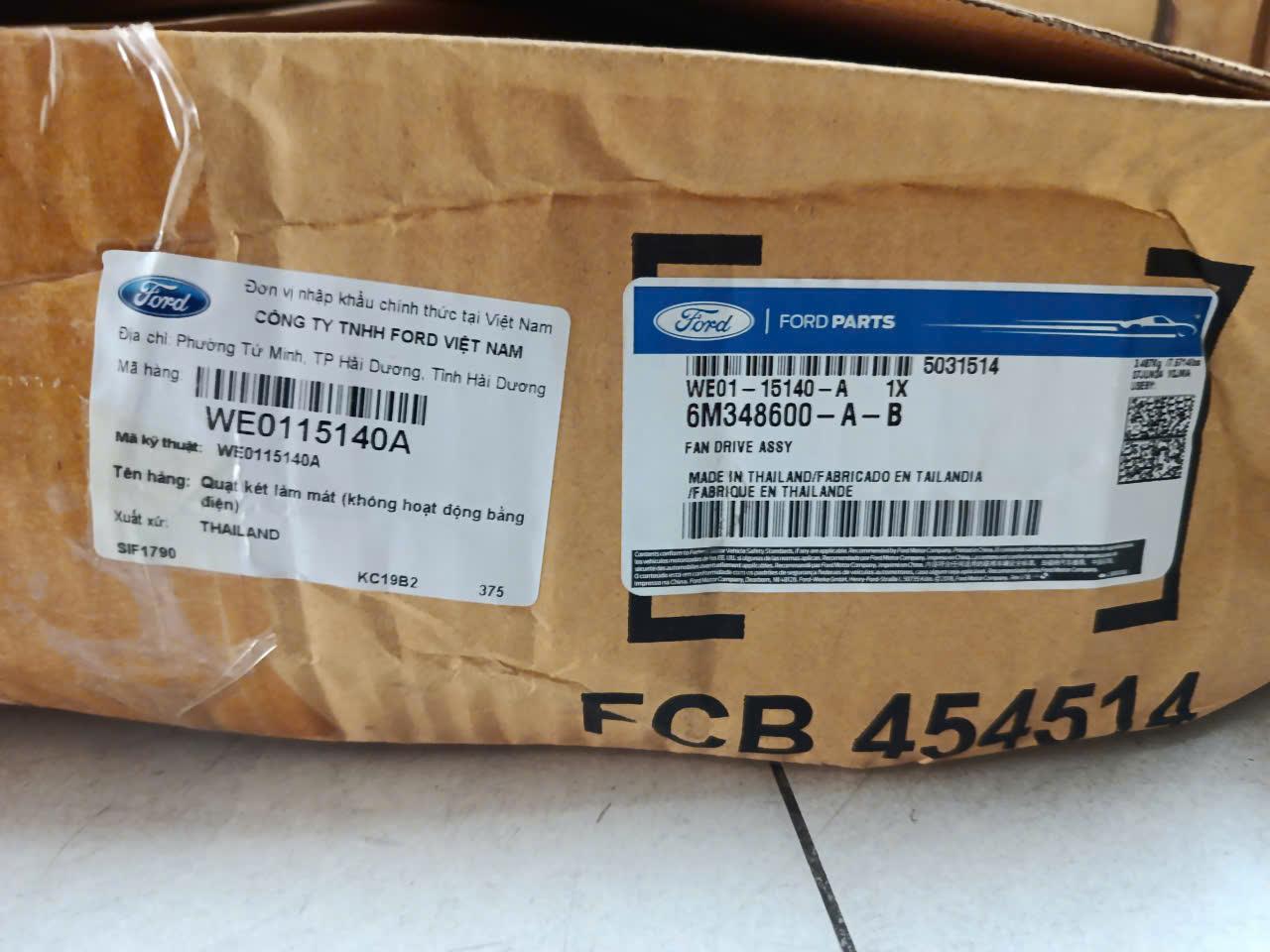 Ly tâm quạt + cánh Ford Ranger 2009-2011, Everest 2009-2014 Ch