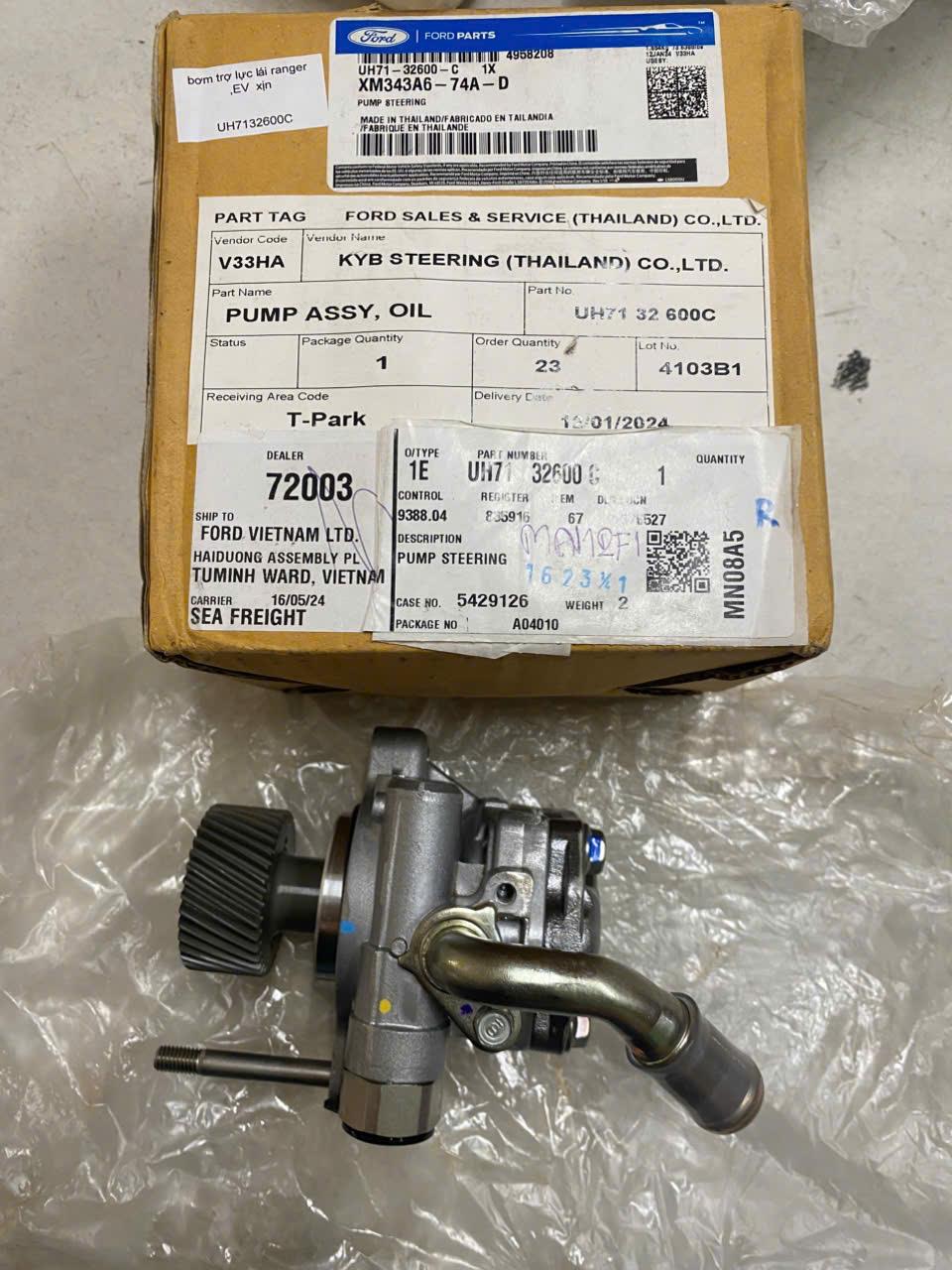 Bơm trợ lực lái Ford Ranger 2009-2011, Everest 2.5 2009 TH