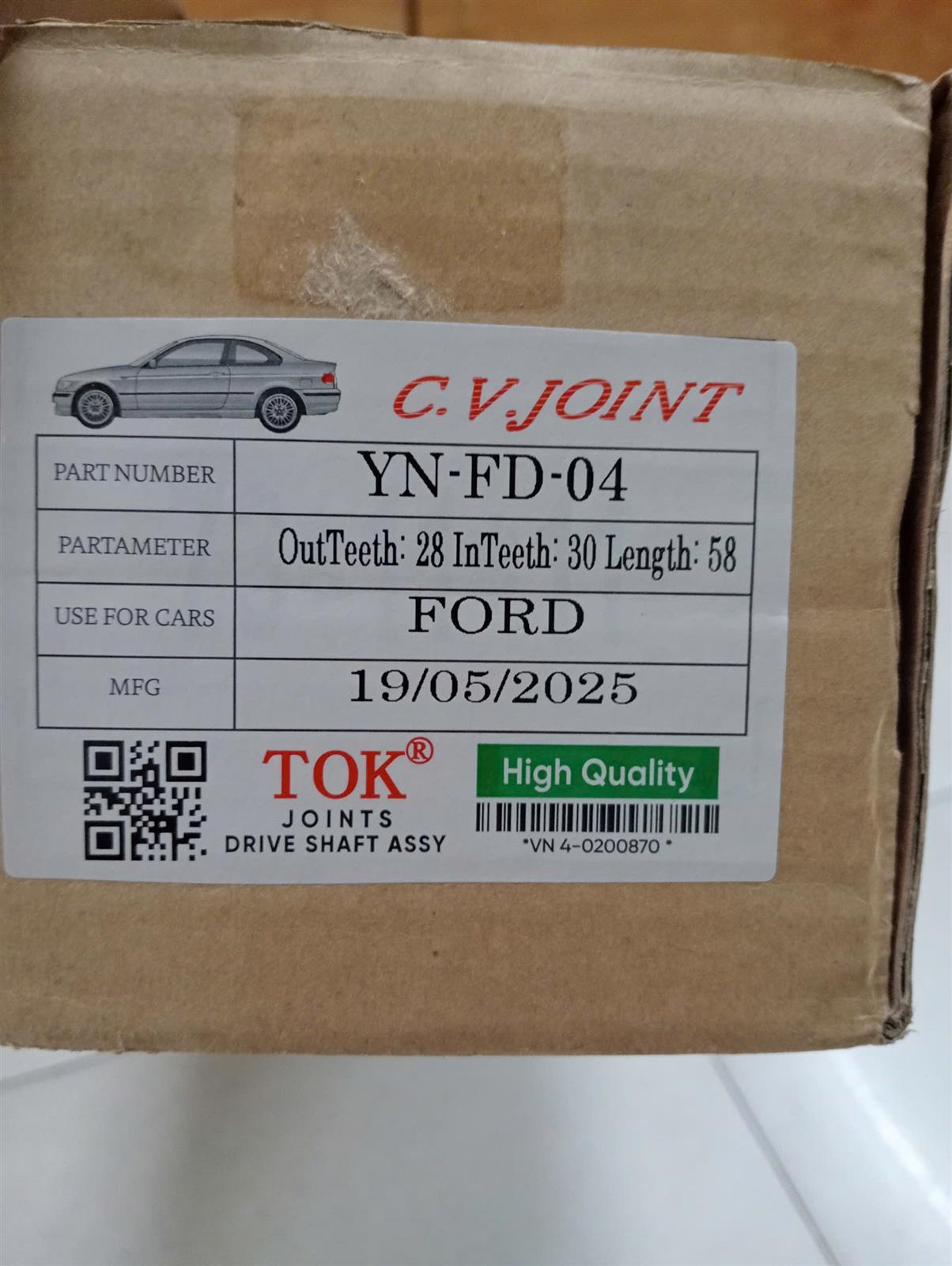 Lap trước Ford Ranger 2.5 2009-2011, Everest 2.5 2008-2013 RH TOK