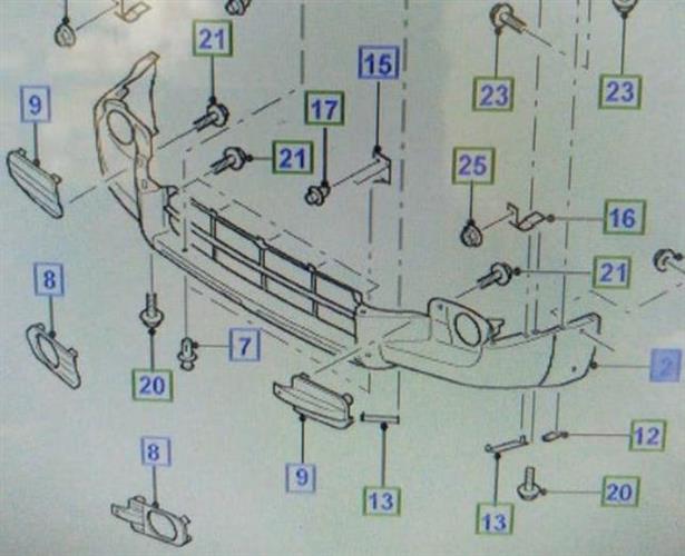 Cản trước Ranger 2005-2008 TL  dưới  Ford Ranger 2005