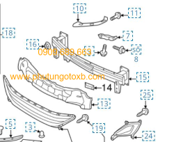 Xốp cản trước Elantra 2014 CH (số 13) 