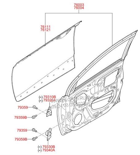 Cánh cửa trước Hyundai Grand I10 2016-2018 L/RH CH 