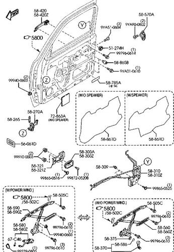 Ổ khóa ngậm Mazda BT50 2018 LH  