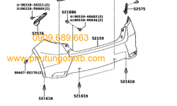 Cản sau Toyota YARIS / ECHO / VIOS / LIMO CH