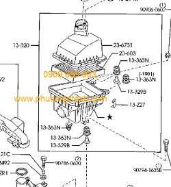 Hộp lọc gió Ford Laser 1.6 TH FORD LASER 1.6 /2003