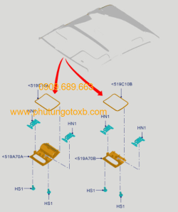 Viền đỡ khung đèn trần ranger 2012 Ch 