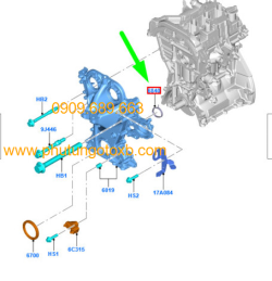 Ron cao su tròn động cơ Ford Ecosport 1.0 2018 CH