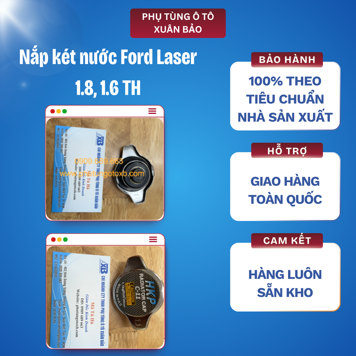 Nắp két nước Ford Laser 1.8, 1.6 TH