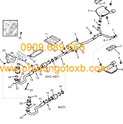 Ống bô xả Chevrolet Captiva 2007-2013 TH