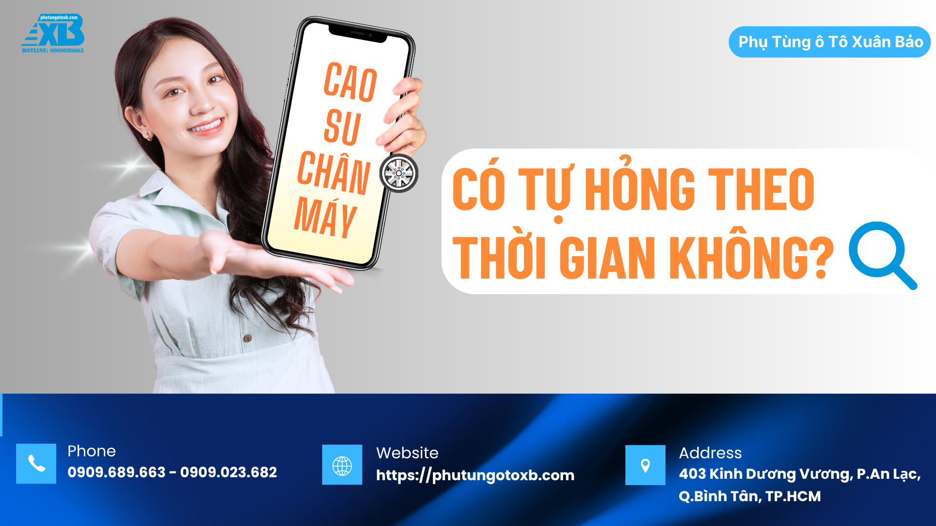Cao su chân máy có tự hỏng theo thời gian không?
