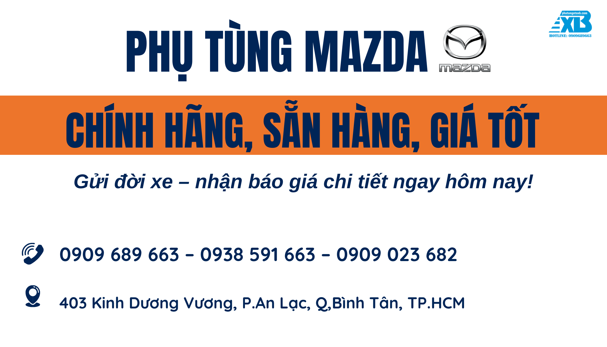 🚗 PHỤ TÙNG MAZDA – CHÍNH HÃNG, CÓ SẴN TẠI XUÂN BẢO