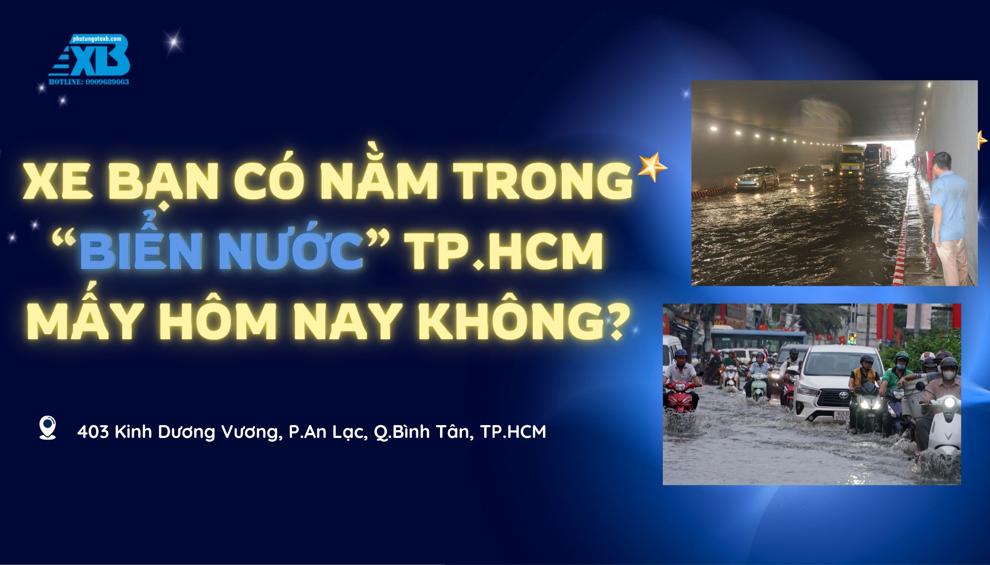 Xe bạn có nằm trong ‘biển nước’ TP.HCM mấy hôm nay không?