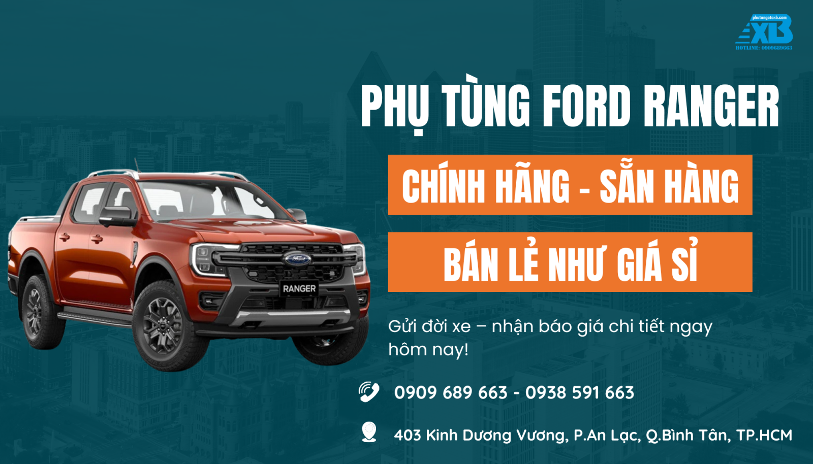 Phụ Tùng Ford Ranger Giá Tốt – Có Sẵn Hàng, Báo Giá Đúng Mã Theo Đời Xe